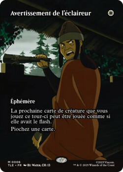 Avertissement de l'éclaireur