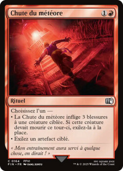 Chute du météore