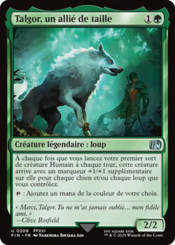 Talgor, un allié de taille