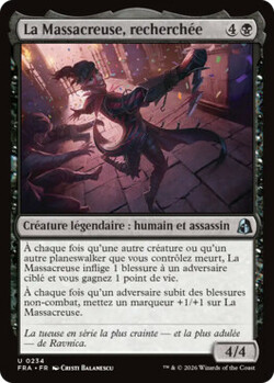 La Massacreuse, recherchée