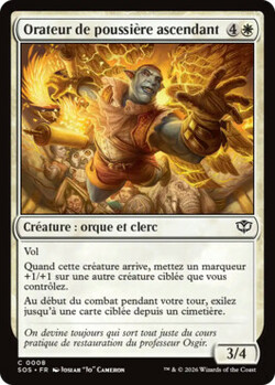 Orateur de poussière ascendant