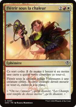 Flétrir sous la chaleur
