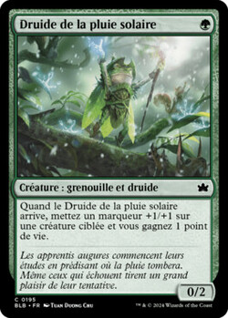 Druide de la pluie solaire