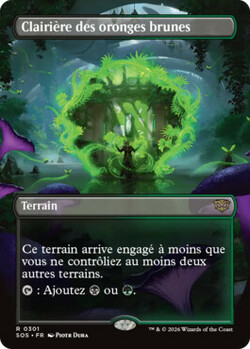 Clairière des oronges brunes