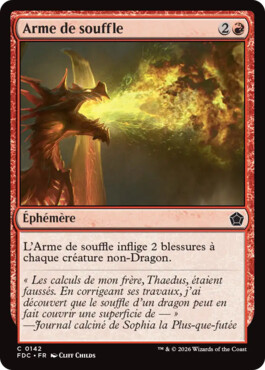 Arme de souffle