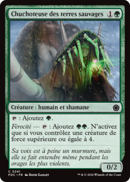 Chuchoteuse des terres sauvages