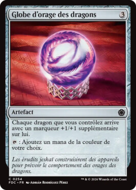 Globe d'orage des dragons