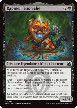 Rapine, l'anomalie