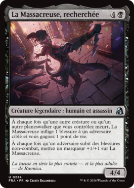 La Massacreuse, recherchée