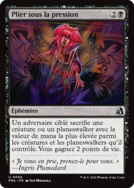 Plier sous la pression