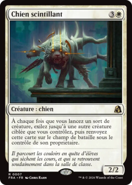 Chien scintillant