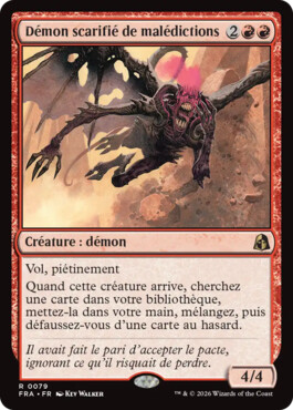 Démon scarifié de malédictions