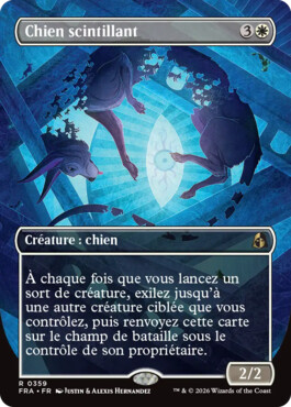 Chien scintillant