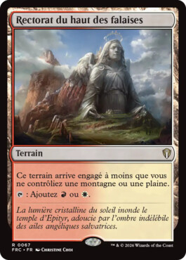 Rectorat du haut des falaises